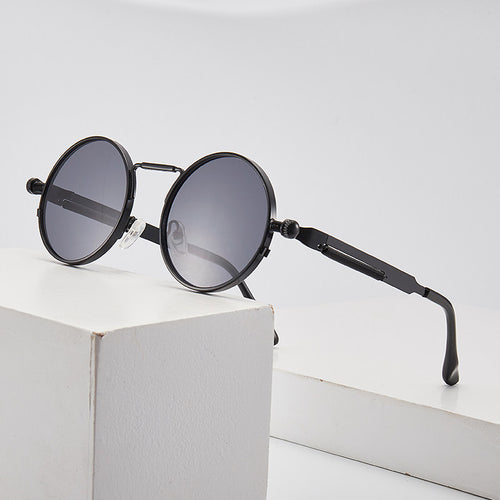Women elegant round metal glasses Bowlift