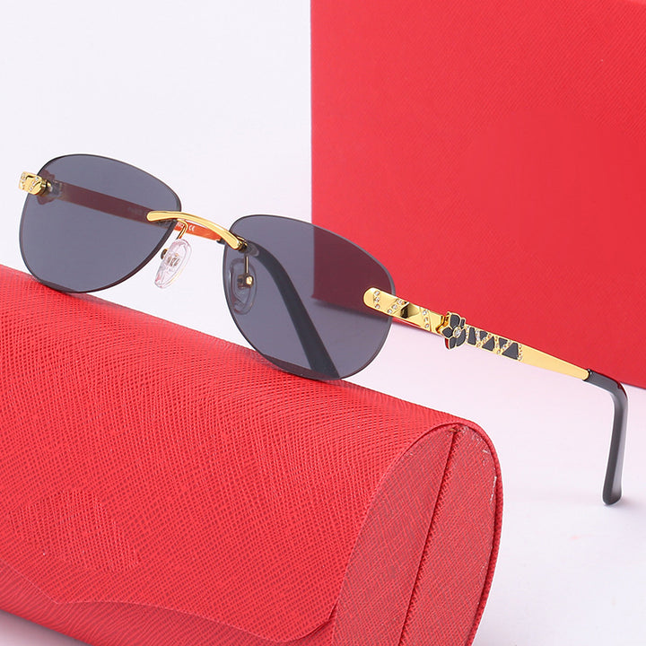 Women's fashionable sunglasses with stylish metal frame and protective lenses Bowlift