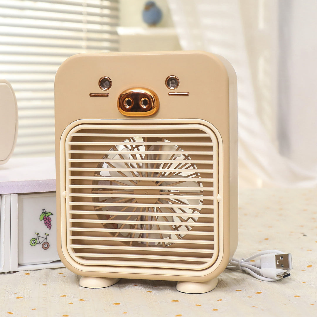 Ladies Creative Table Fan with Animal Motifs Bowlift