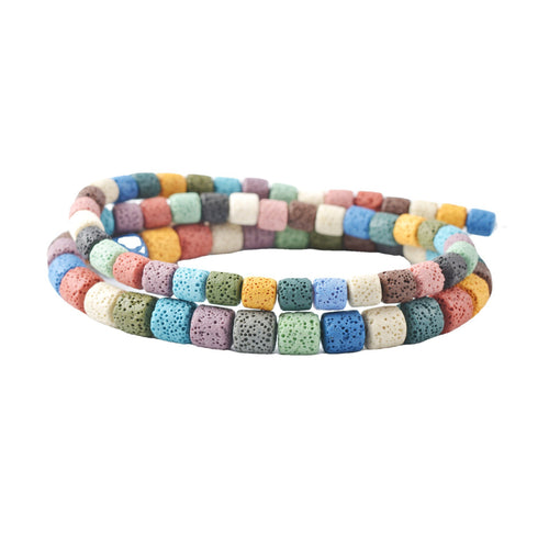 Natural Lava Stone Bead Necklace Bowlift