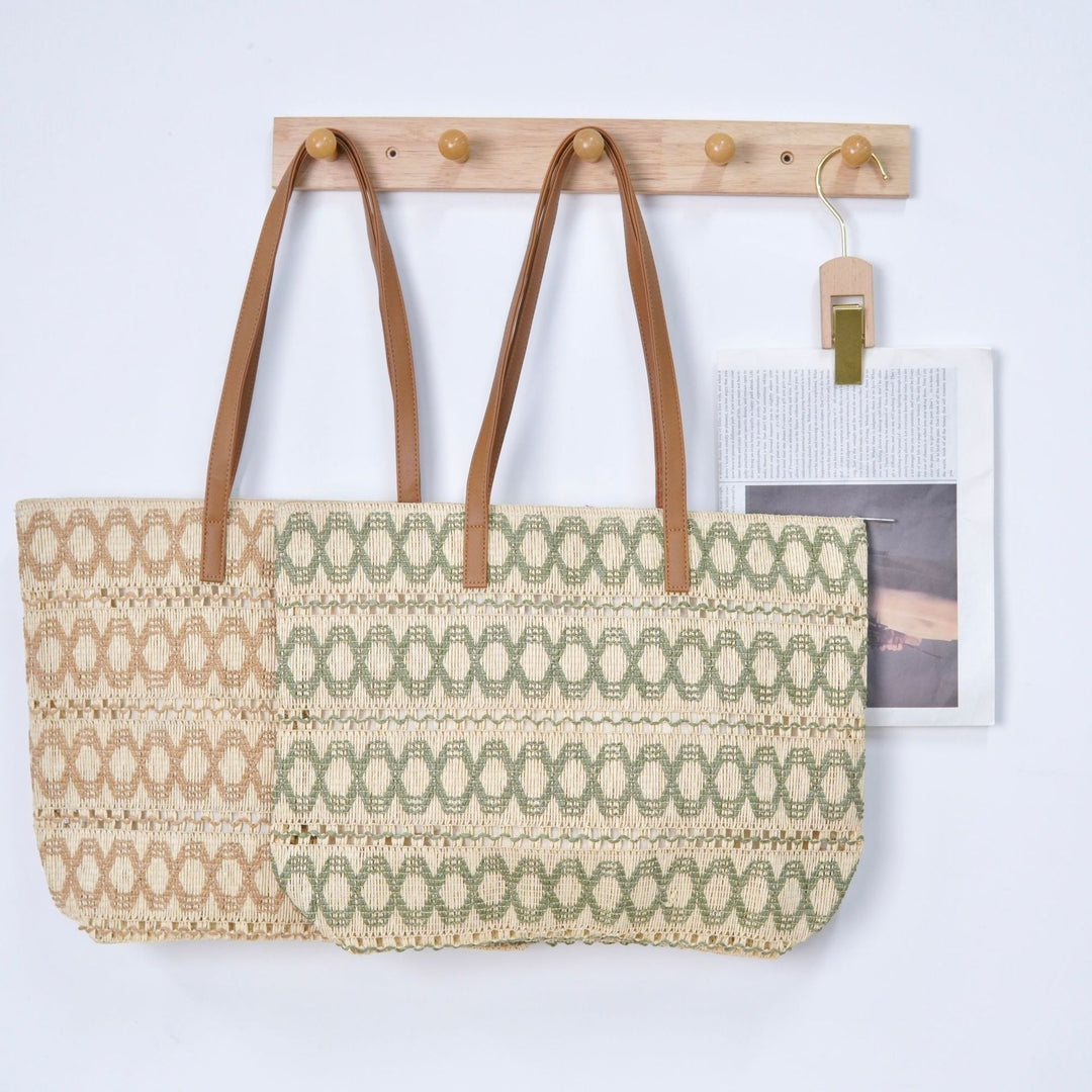 Structured Tote Bag Made of Woven Material Bowlift