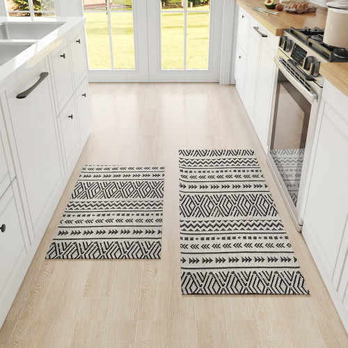 Bohemian-Style Kitchen Area Mat Bowlift