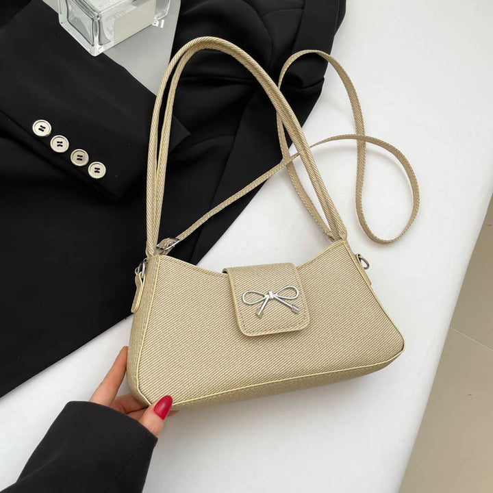 Chic Textured Mini Crossbody Bag Bowlift
