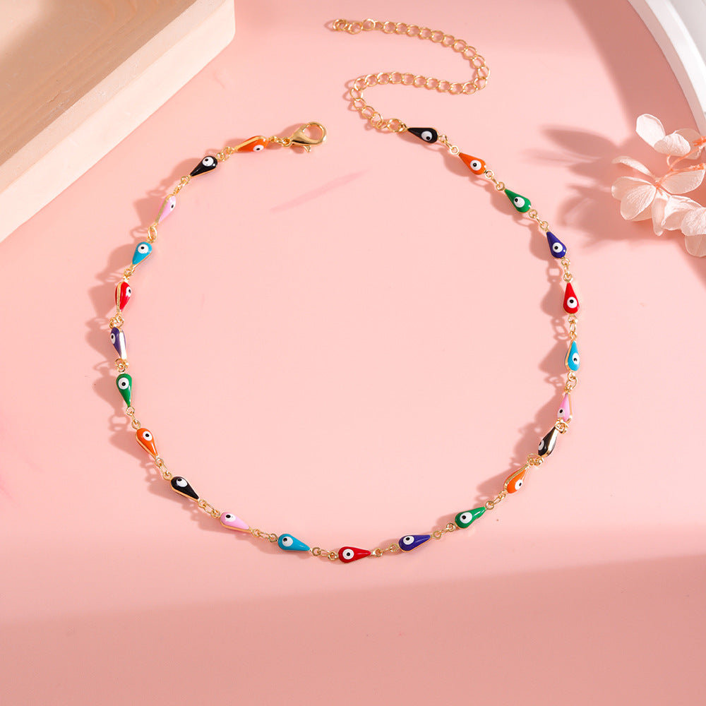 Colorful Evil Eye Charm Anklet Bowlift 1788164324