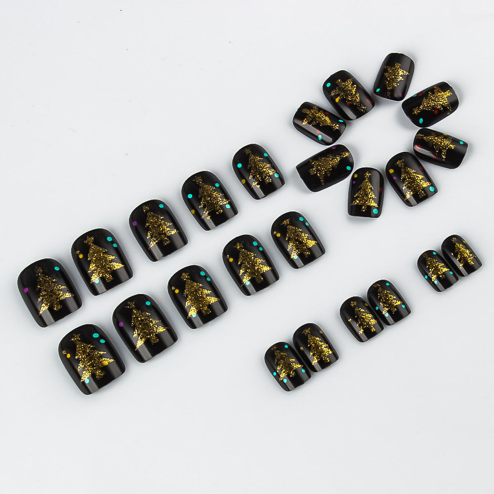 Holiday-Themed Press-On Nail Art Bowlift