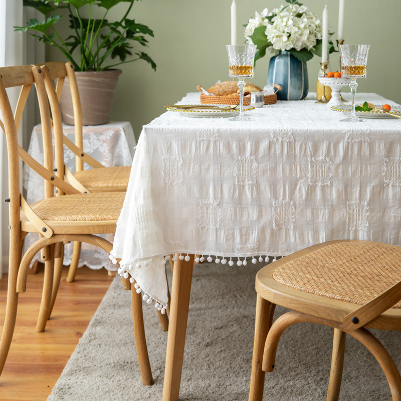 Elegant Textured Tablecloth