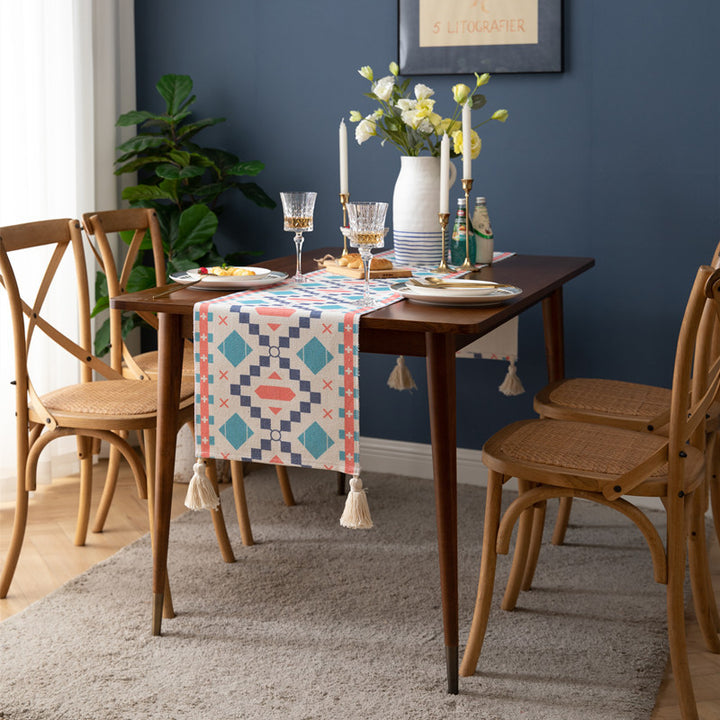 Geometric Patterned Table Runner