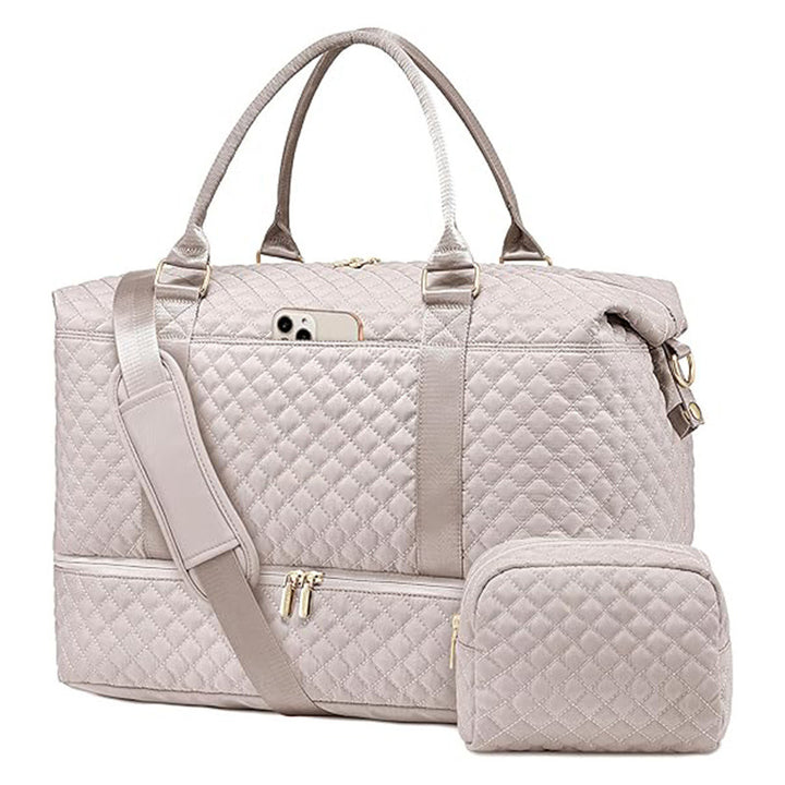Versatile Quilted Weekend Bag Bowlift