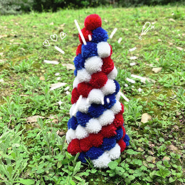 Unisex nan handcrafted Pompon Christmas tree table decoration Bowlift