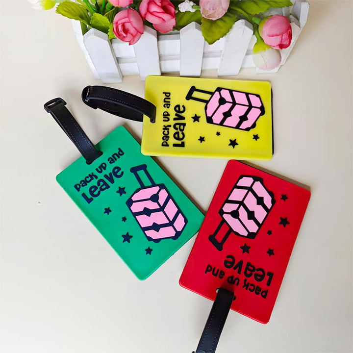 Unisex luggage tag in creative rainbow design Bowlift