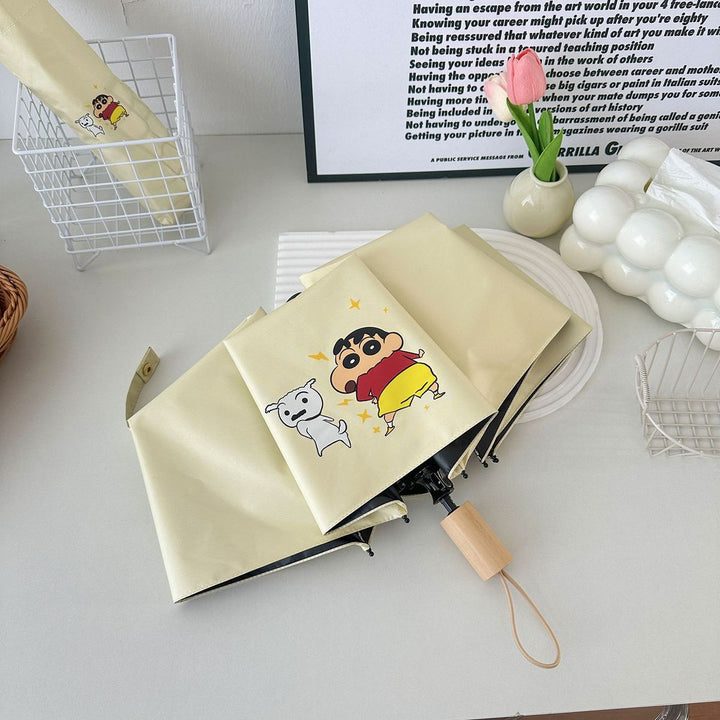 Women's folding umbrella with creative character design Bowlift