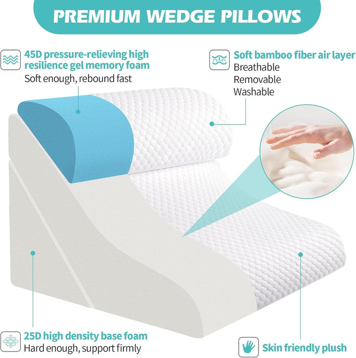 Adjustable Multi-Position Support Wedge Pillow