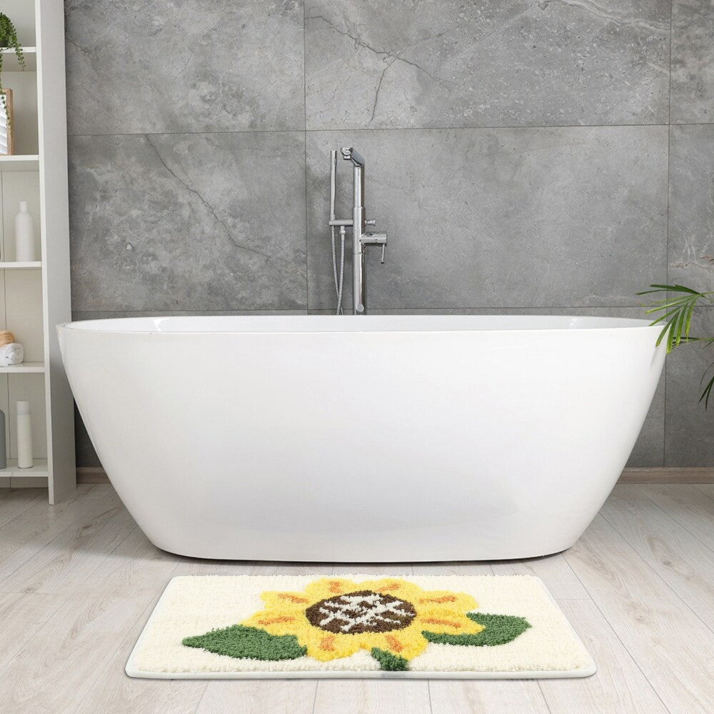 Lemon Slice Shaped Bath Mat