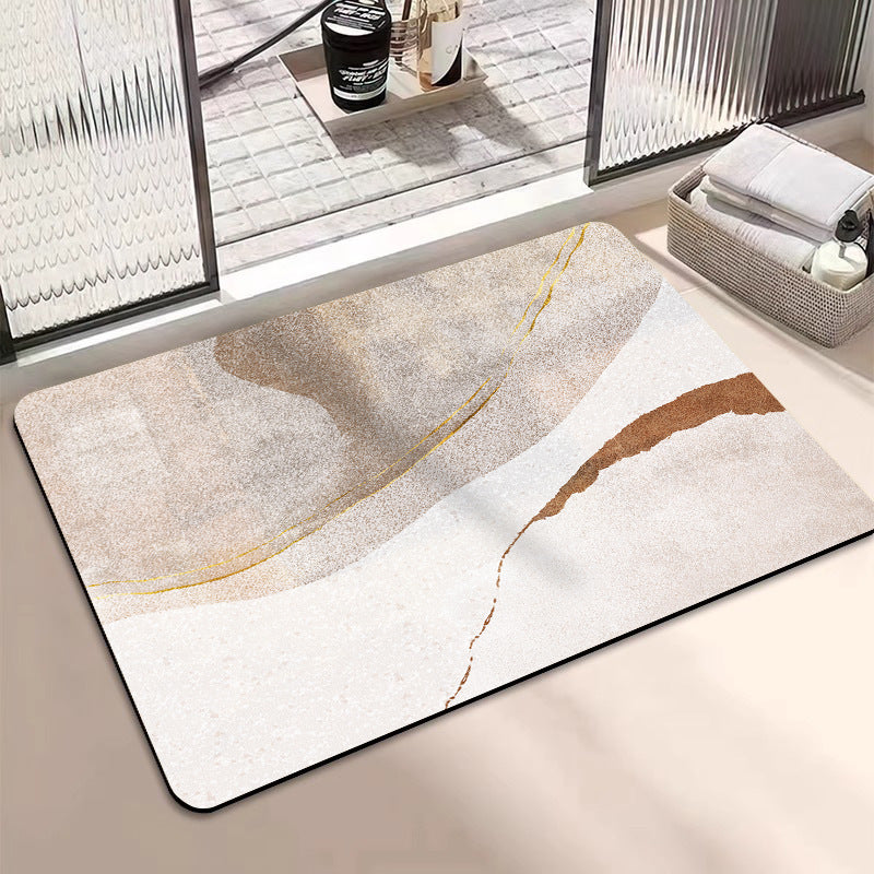 Modern Abstract Leaf Design Area Rug Bowlift