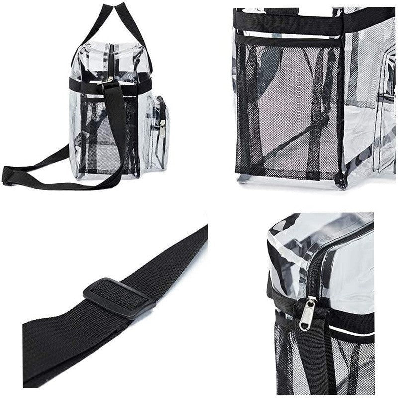 Transparent Tote Bag with Multiple Compartments Bowlift
