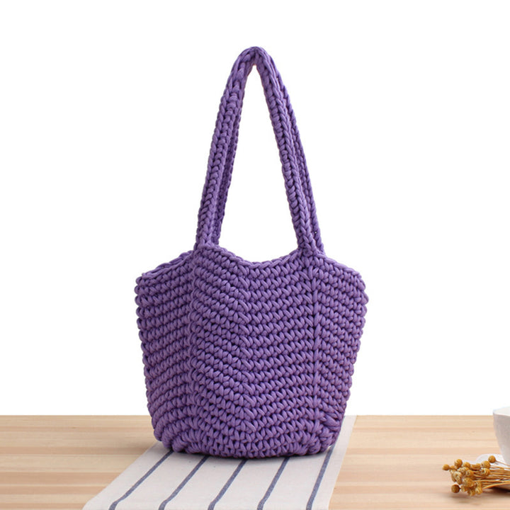 Braided Beach Bag in Modern Style Bowlift