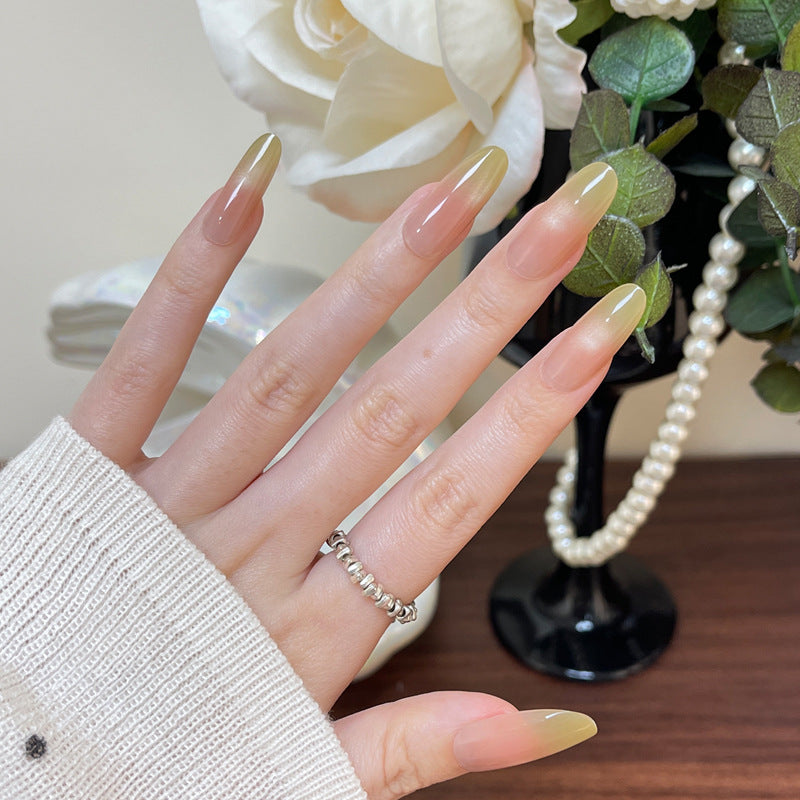 Ombre Glossy Press-On Nail Set Bowlift