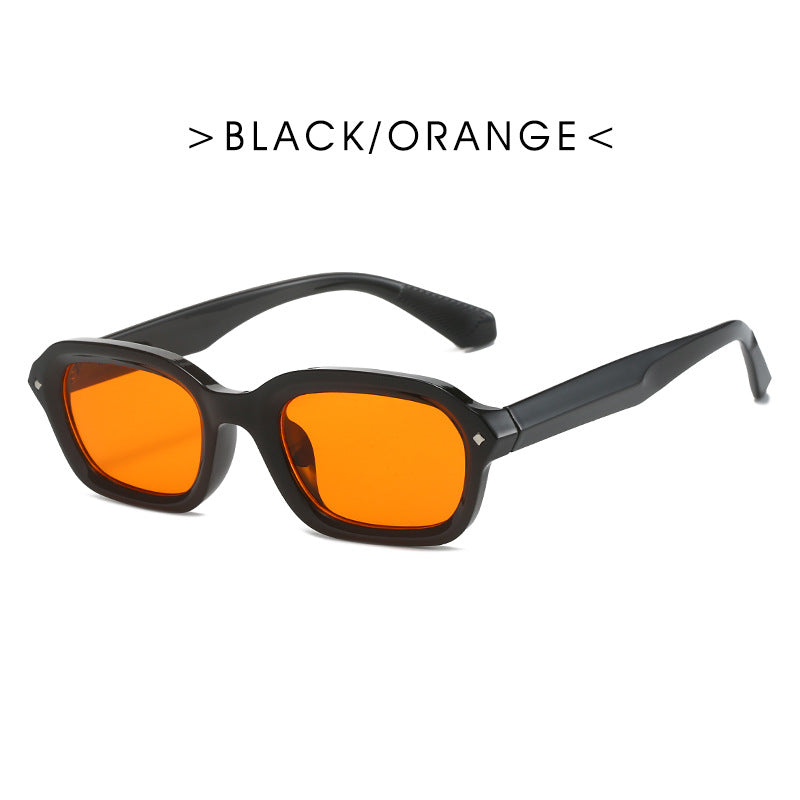 Ladies trendy rectangular sunglasses with completely transparent frame and UV protection Bowlift