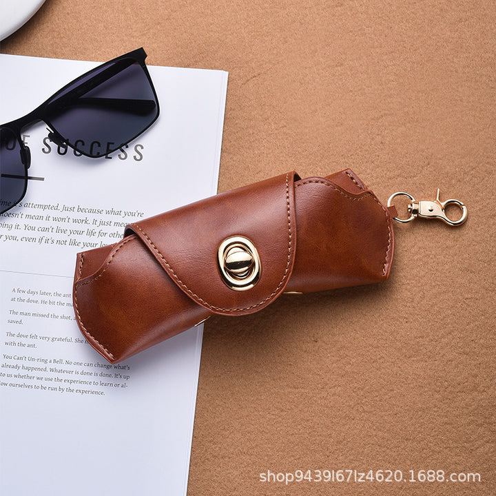 Elegant Leather Sunglasses Case Bowlift
