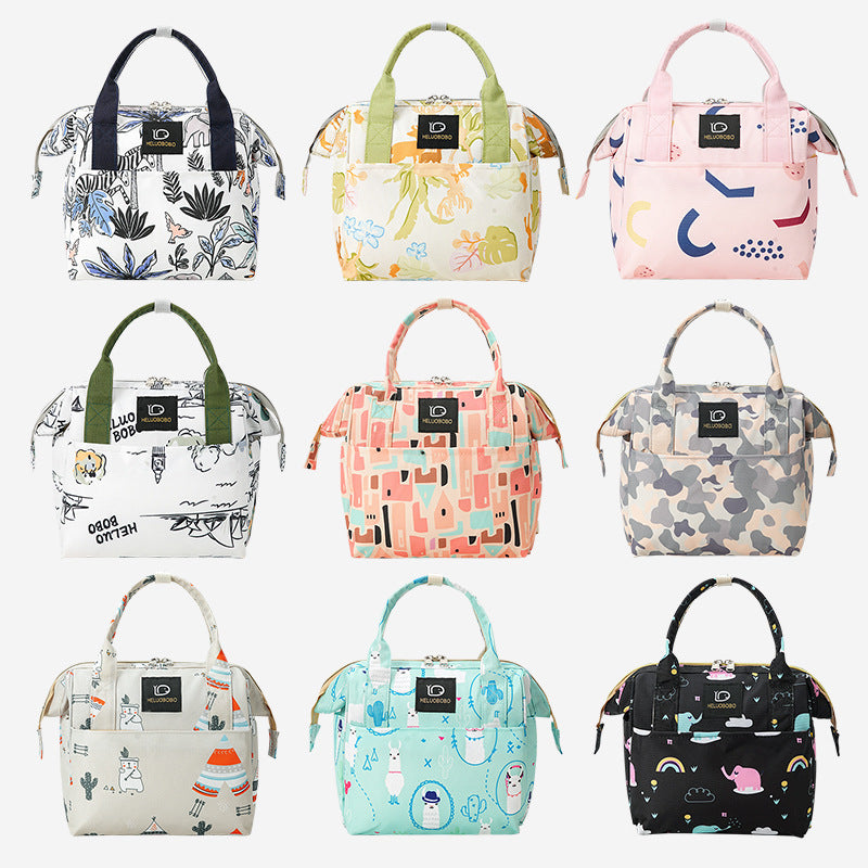 Artistic Printed Insulated Lunch Bag Bowlift