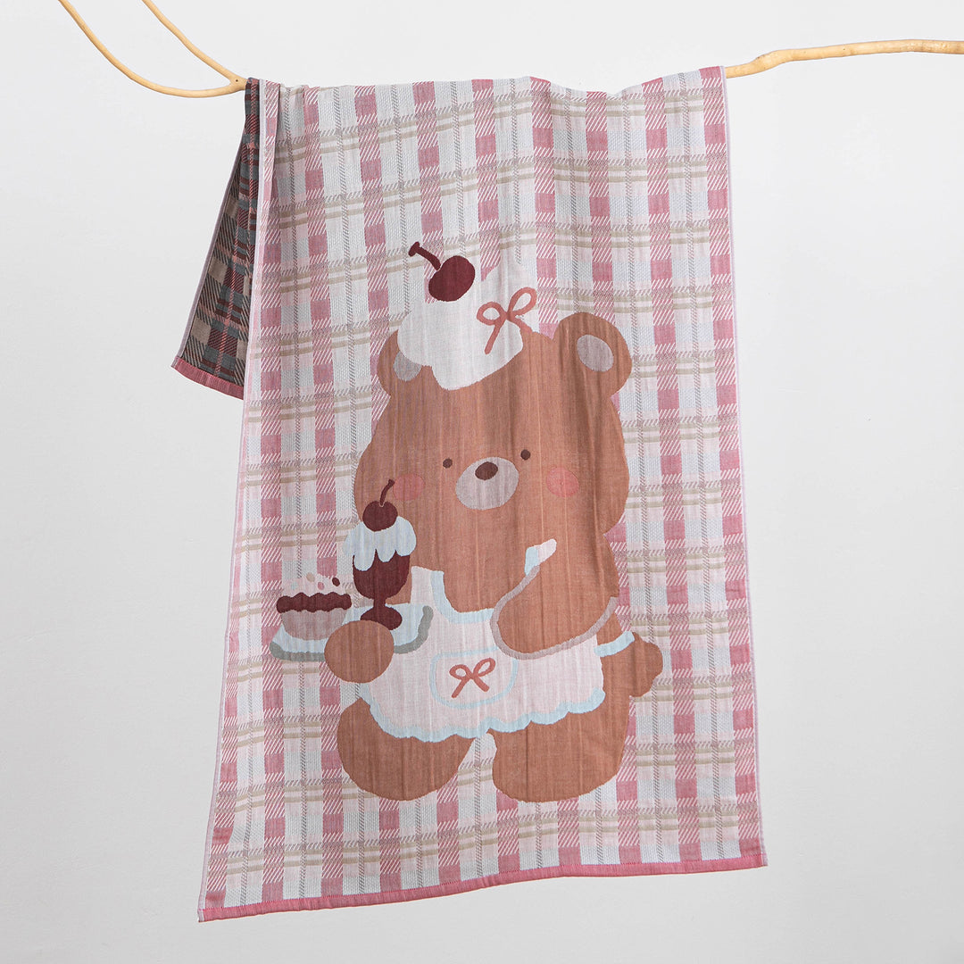 Women's cuddly cloth with processed bear motif Bowlift