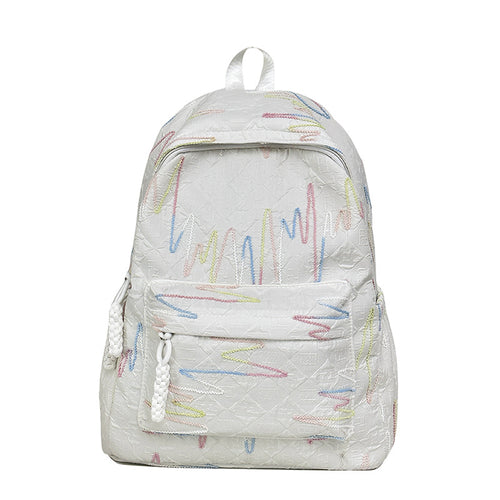 Backpack with Colorful Geometric Design Bowlift