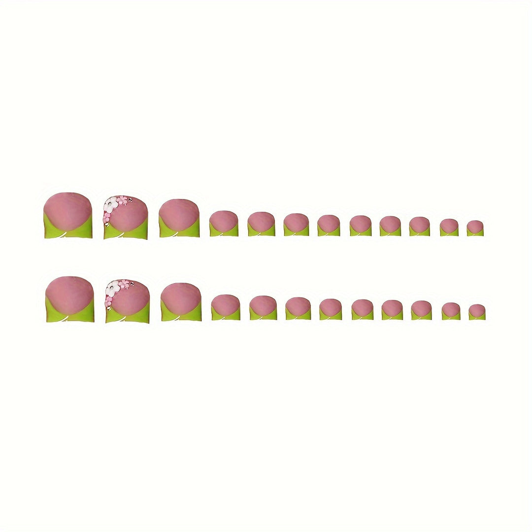 Floral Fantasy Press-On Nail Set Bowlift