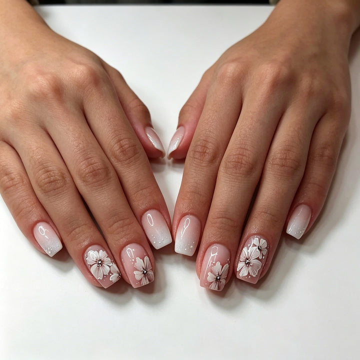 Floral Design Nail Art Set Bowlift