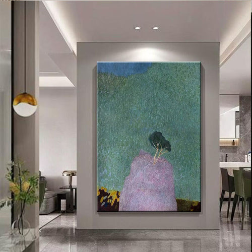 Textured Abstract Landscape Canvas Art