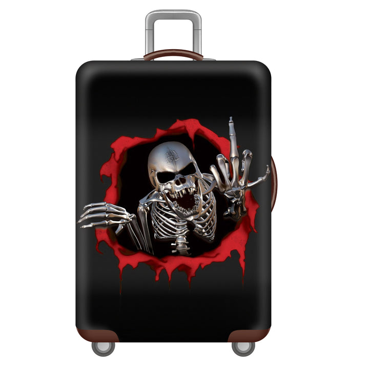 Men's hard-shell suitcase with unique skull design Bowlift