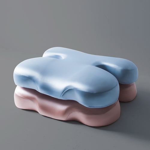 Ergonomic Memory Foam Coccyx Seat Cushion with Contoured Cutouts Bowlift