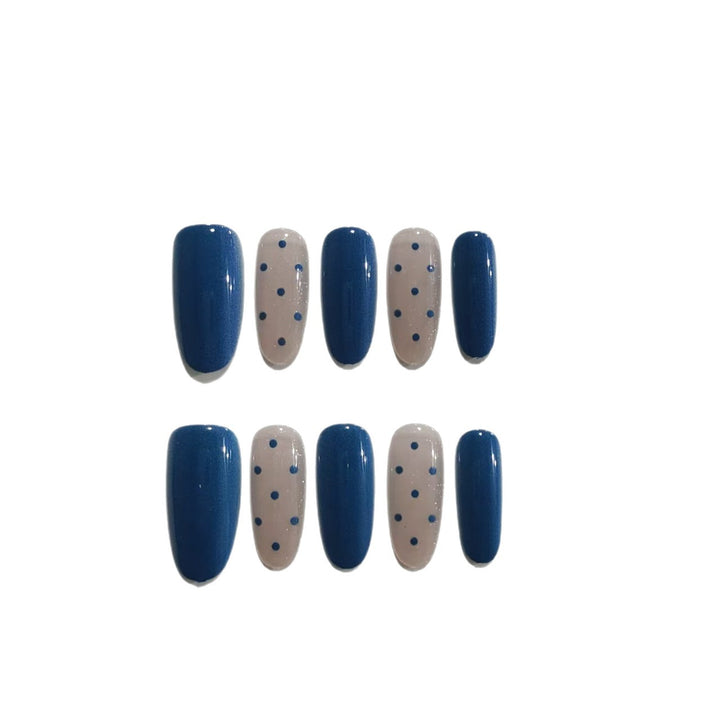 Elegant Press-On Nail Art Set with Jewel Accents Bowlift