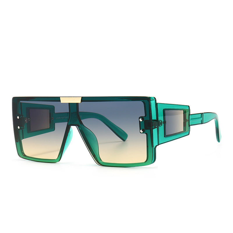 Women's stylish sunglasses in futuristic style with large frame Bowlift