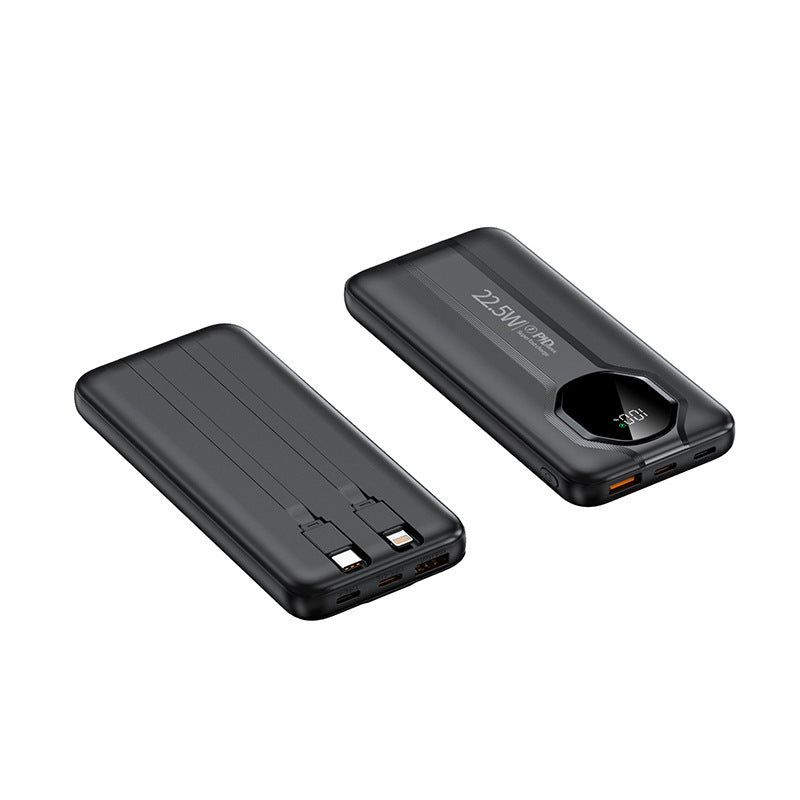 High-performance power bank with integrated charging cables Bowlift