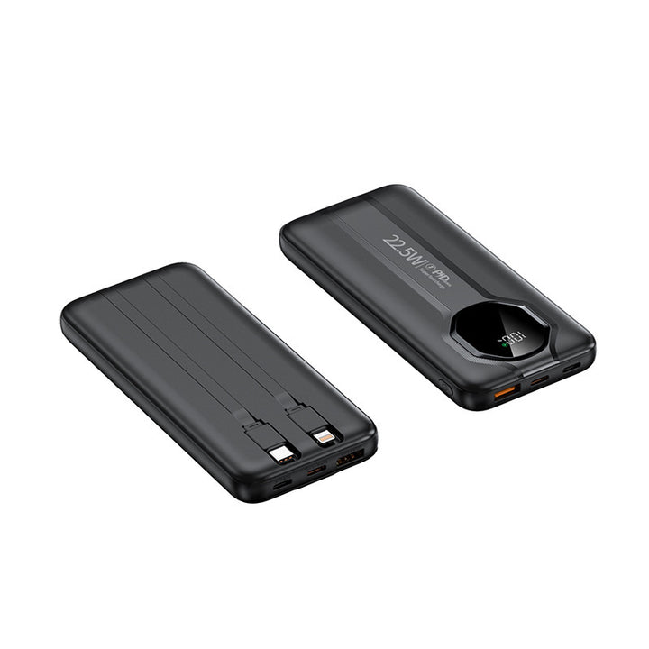 High-performance power bank with integrated charging cables Bowlift