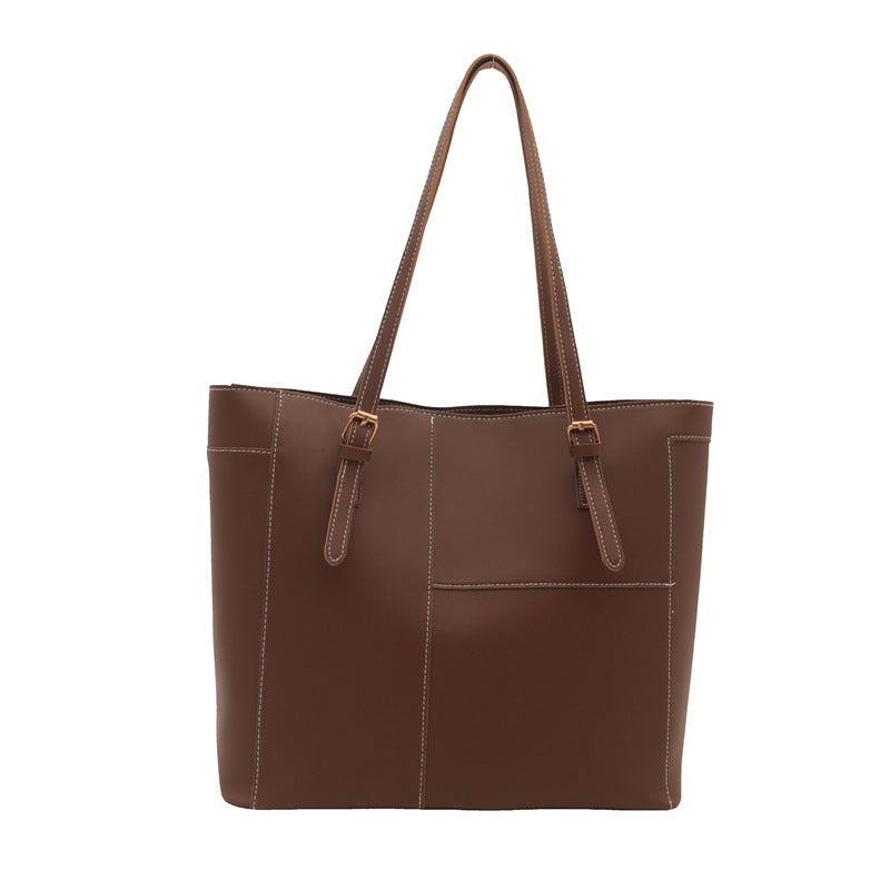 Elegant Structured Leather Tote Bag