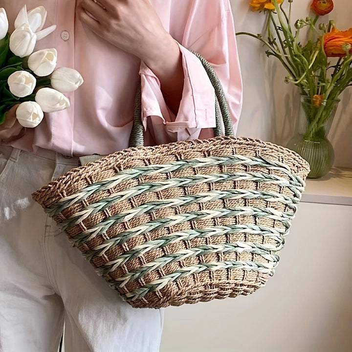 Basket bag with modern handles Bowlift