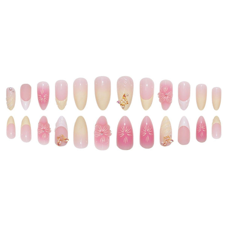 Floral-Inspired Decorative Press-On Nail Extensions Bowlift