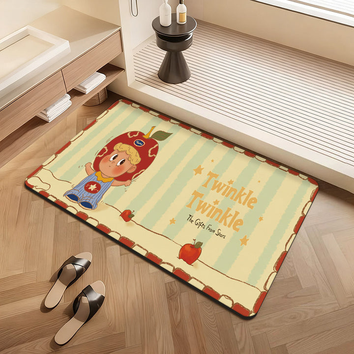 Playful Themed Bath Mat