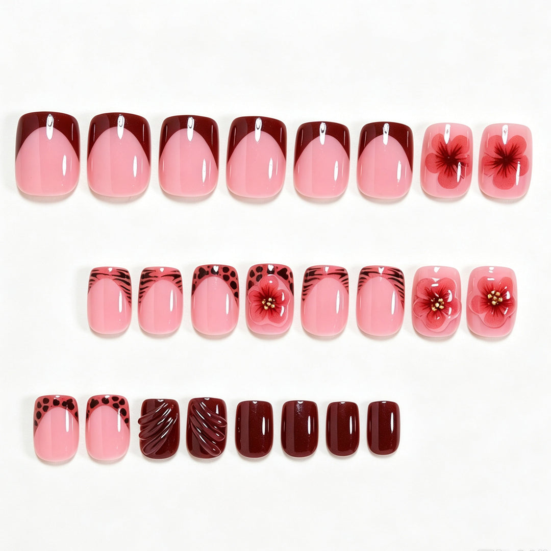 Creative Floral Nail Art Design Bowlift
