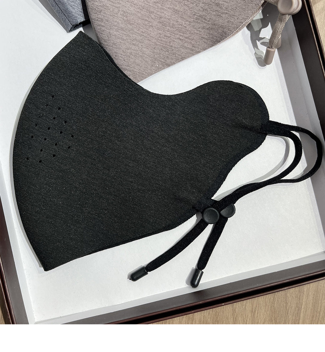 Contoured Breathable Reusable Face Mask with Adjustable Ear Toggle Bowlift