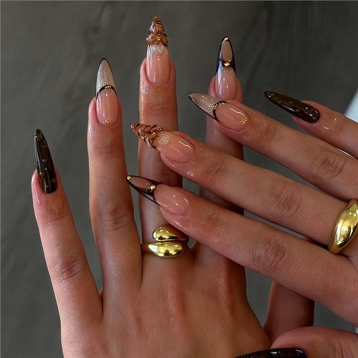 Elegant Acrylic Nail Art Bowlift