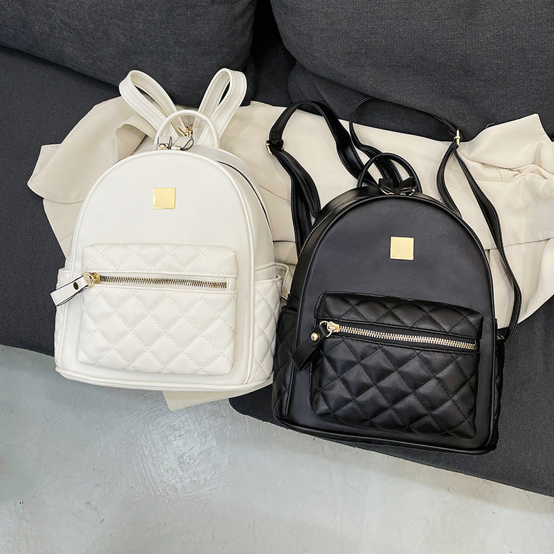 Quilted Leather Mini Backpack Bowlift