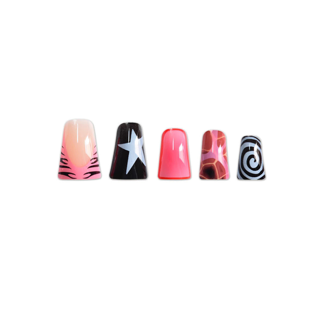Artistic Abstract Nail Enhancements Bowlift