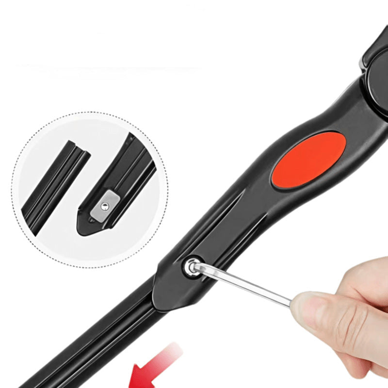 rear-mount telescopic bicycle kickstand with reinforced hinge Bowlift