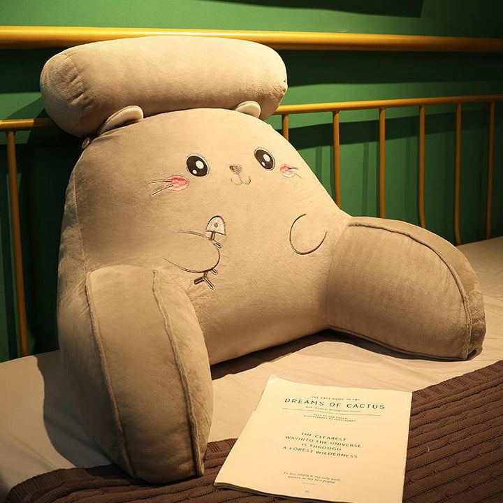 Plush back support cushion with unique vegetable design Bowlift