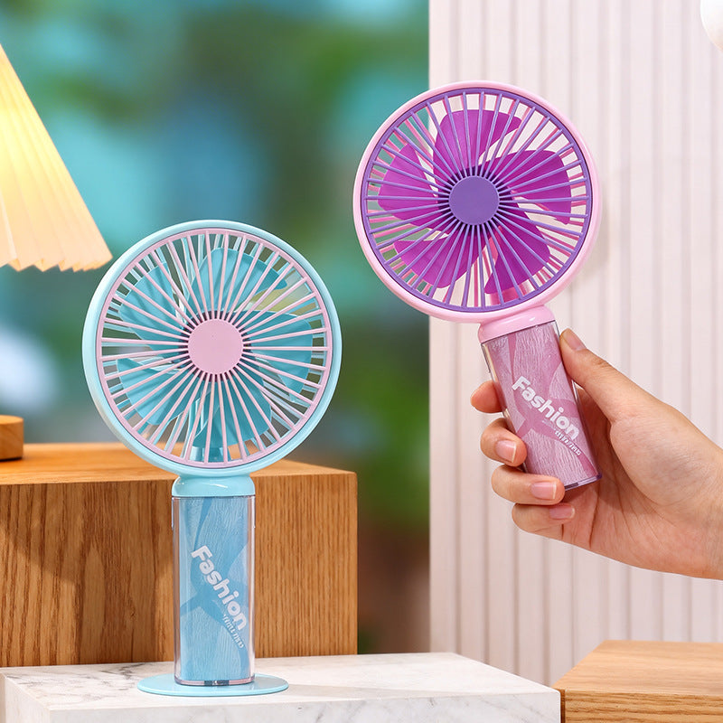 Women portable hand fan with innovative heart design Bowlift
