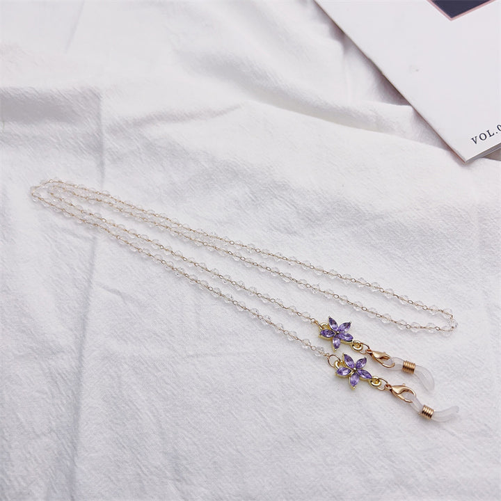 Floral Decorative Eyewear Chain Bowlift