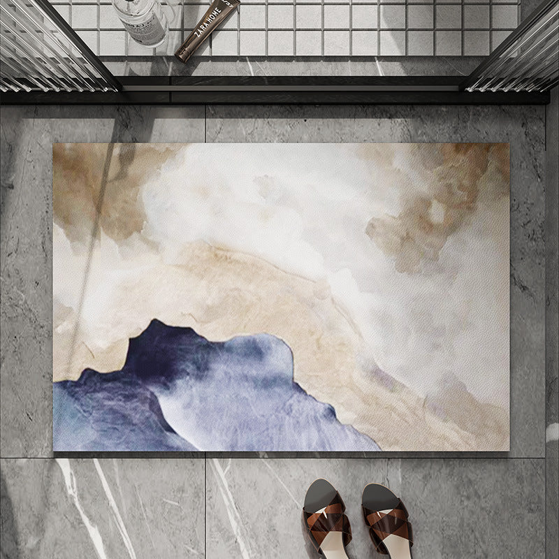 Artistic Watercolor Bath Mat Bowlift