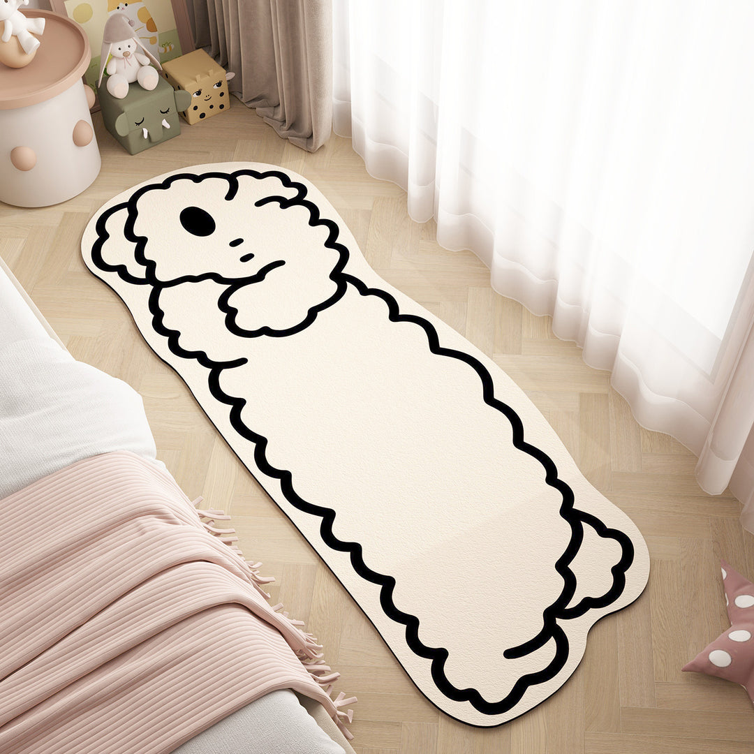 Cheerful Cartoon-Themed Area Rug